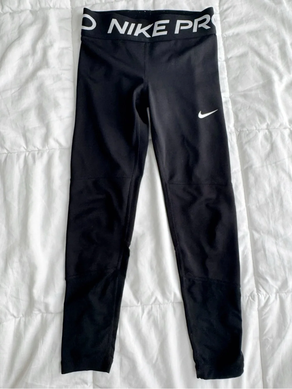 Nike Kids Dri-FIT Black Full Length Leggings and Capri Length Size XS (set of 2)